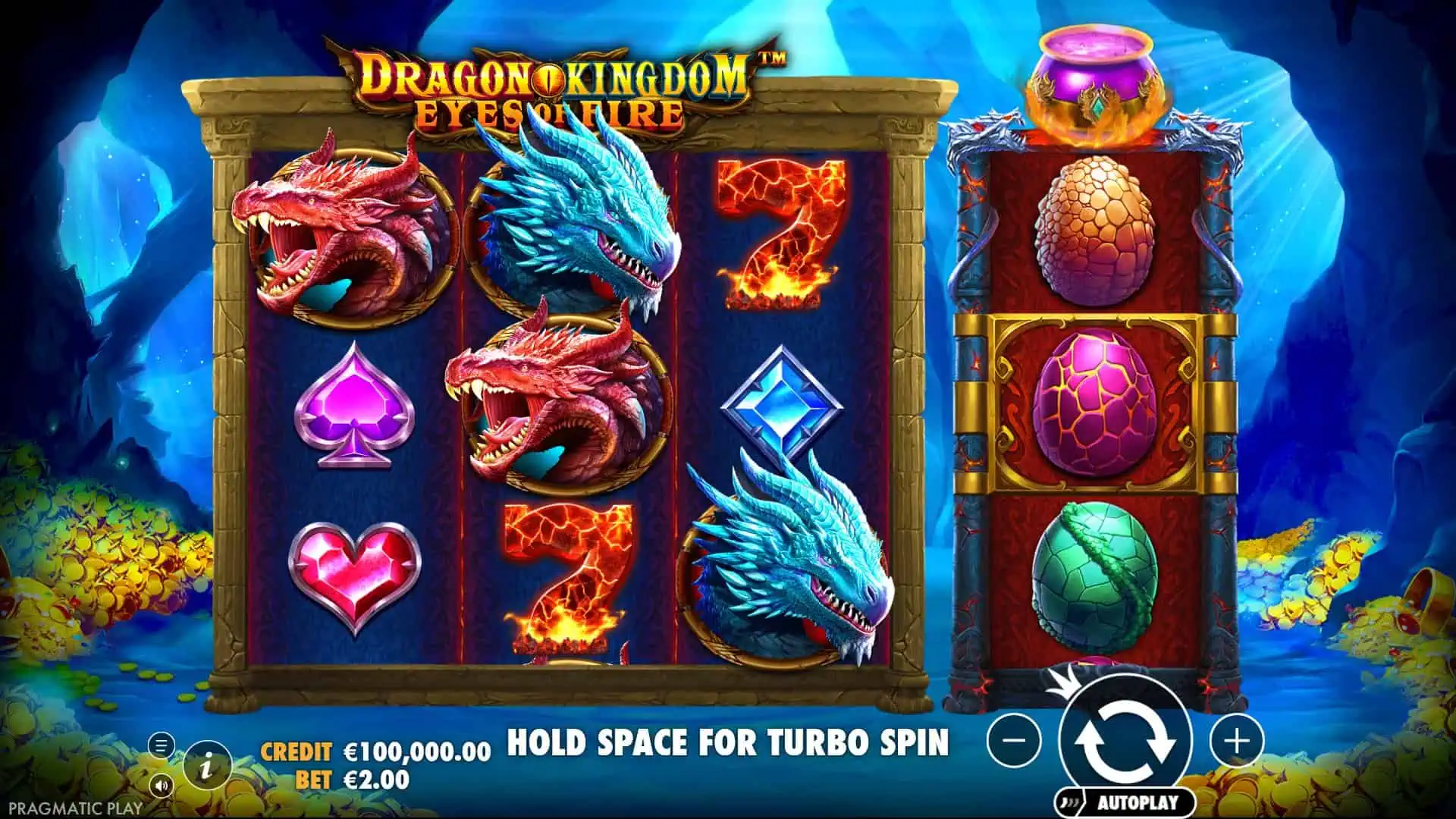 Dragon Kingdom Eyes of Fire slot gameplay reels