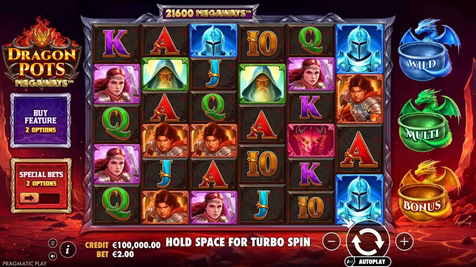 Dragon Pots Megaways slot gameplay reels