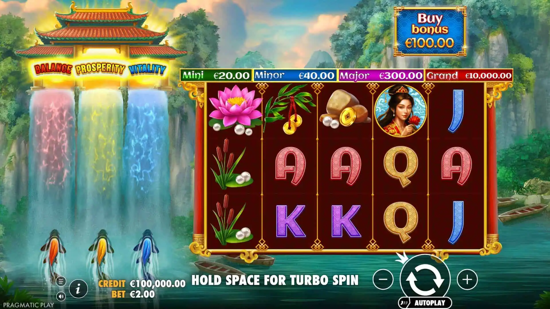 Dragon's Gate Bonus Choice slot gameplay reels