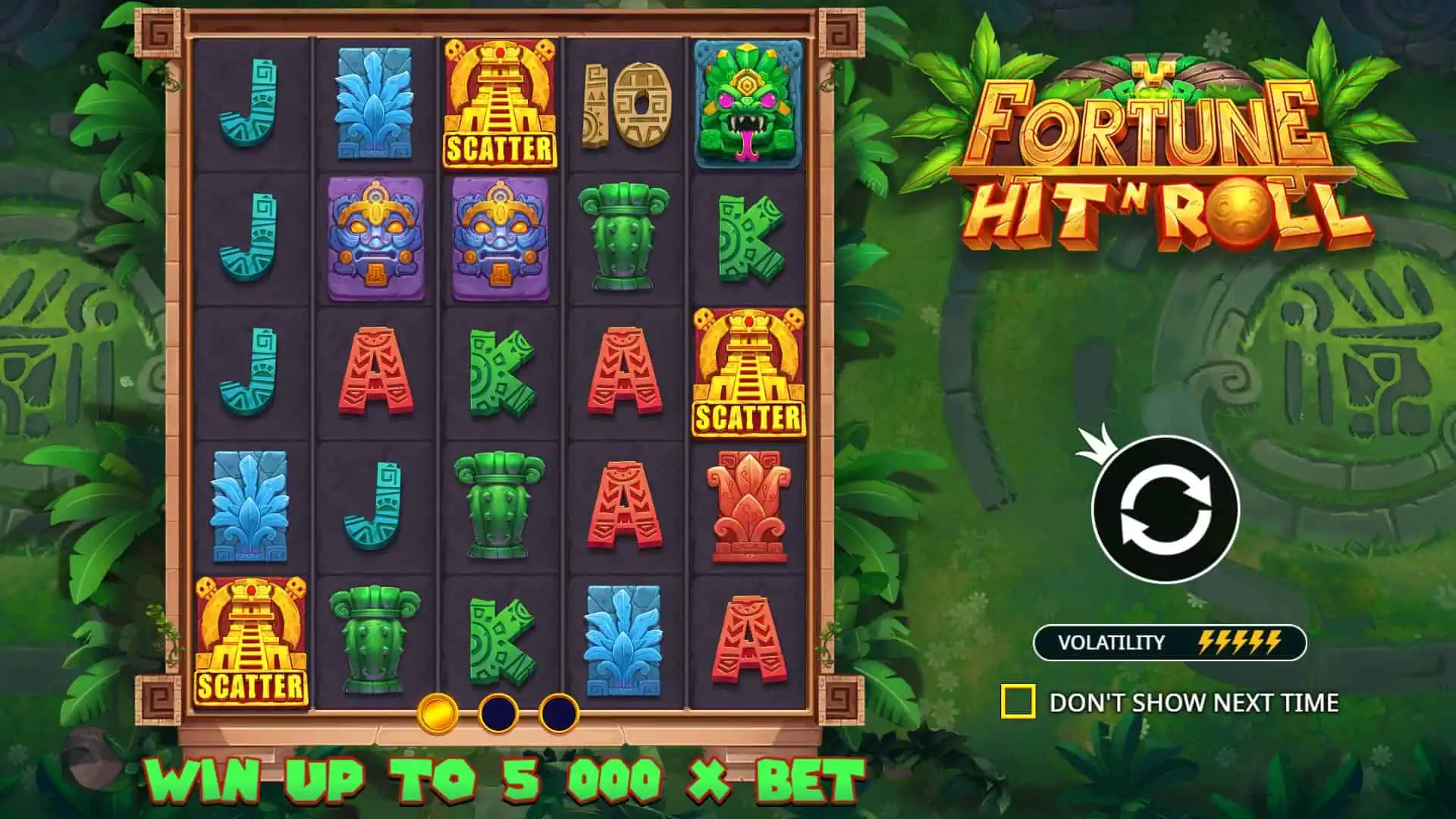 Fortune Hit &lsquo;N&rsquo; Roll slot intro screen