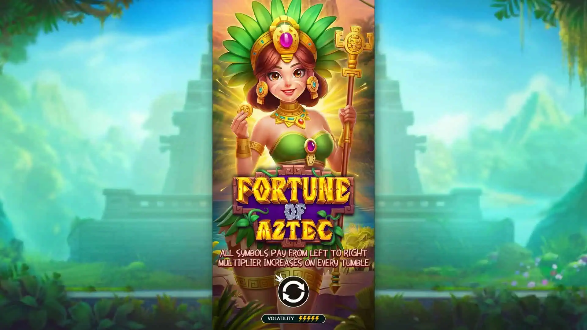 Fortune of Aztec slot intro screen