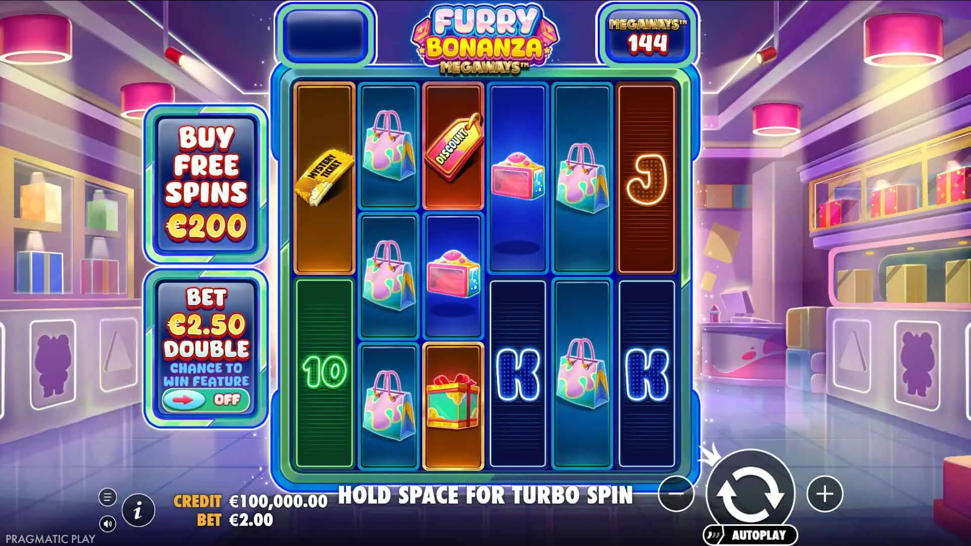 Furry Bonanza Megaways slot gameplay reels
