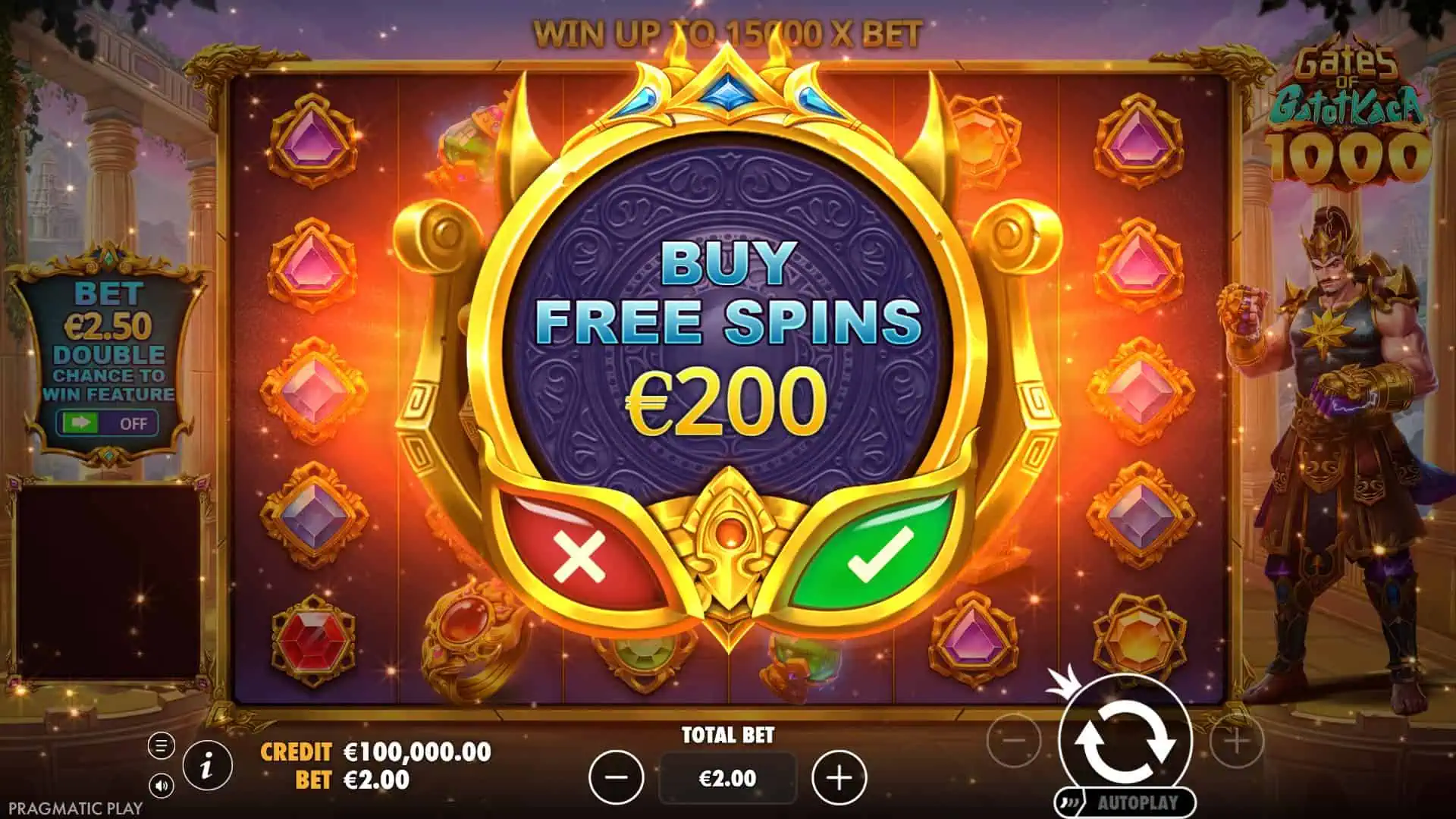 Gates of Gatot Kaca 1000 slot gameplay reels