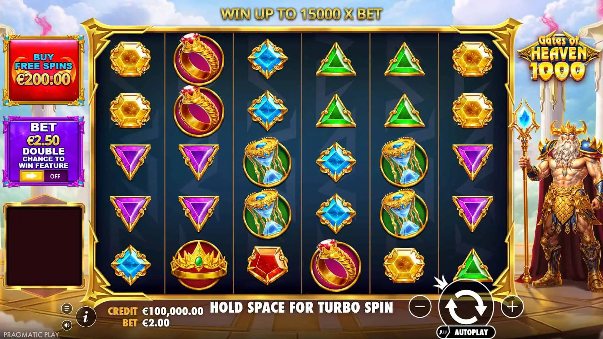 Gates of Heaven 1000 slot gameplay reels