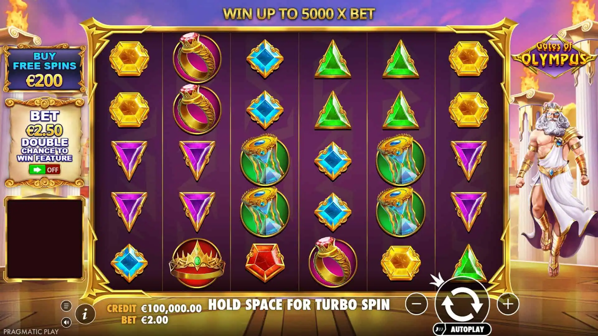 Gates of Olympus slot gameplay reels
