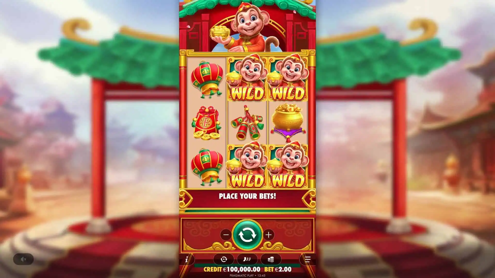 Lucky Monkey slot gameplay reels
