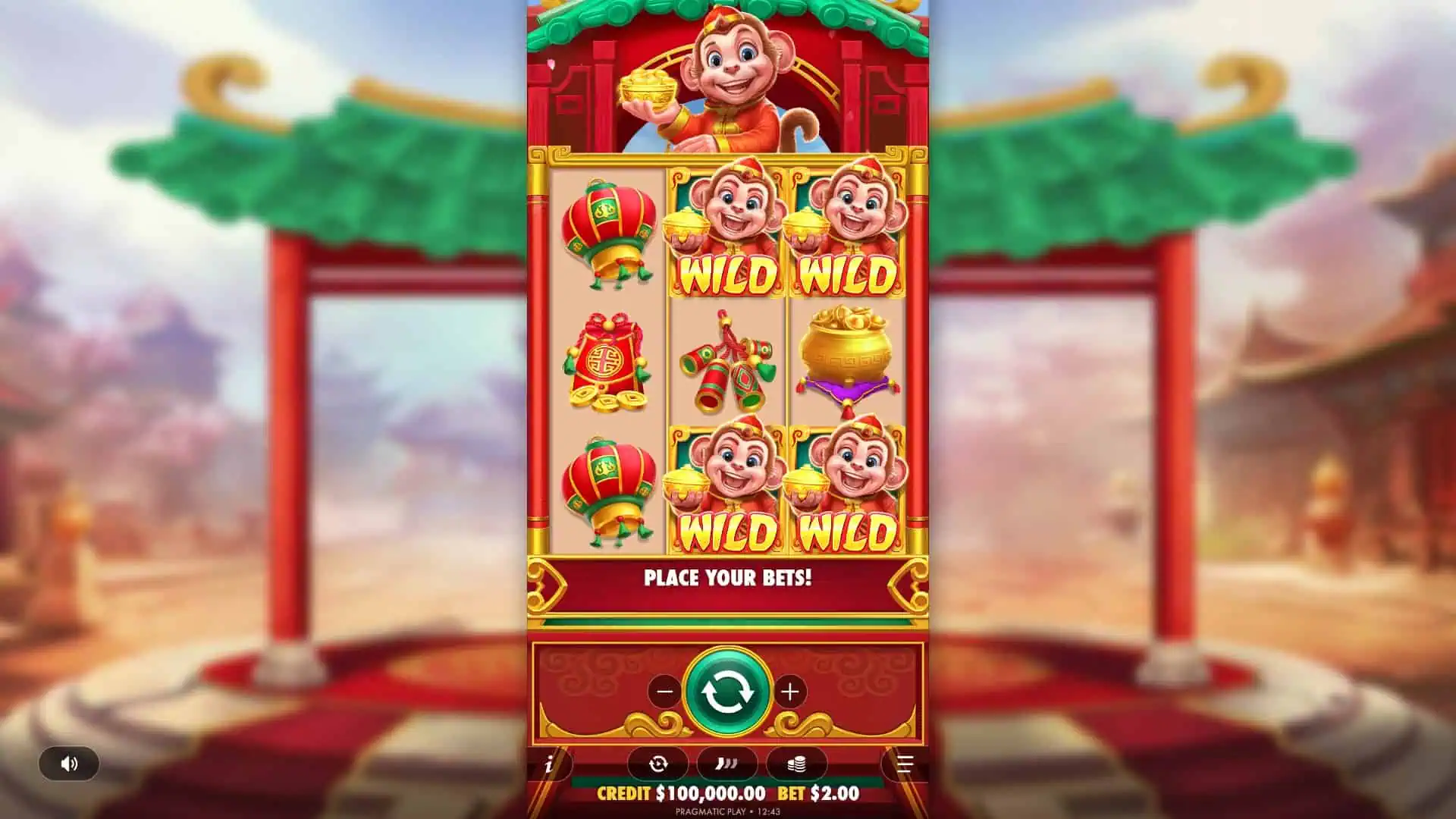 Macaco Sortudo slot gameplay reels