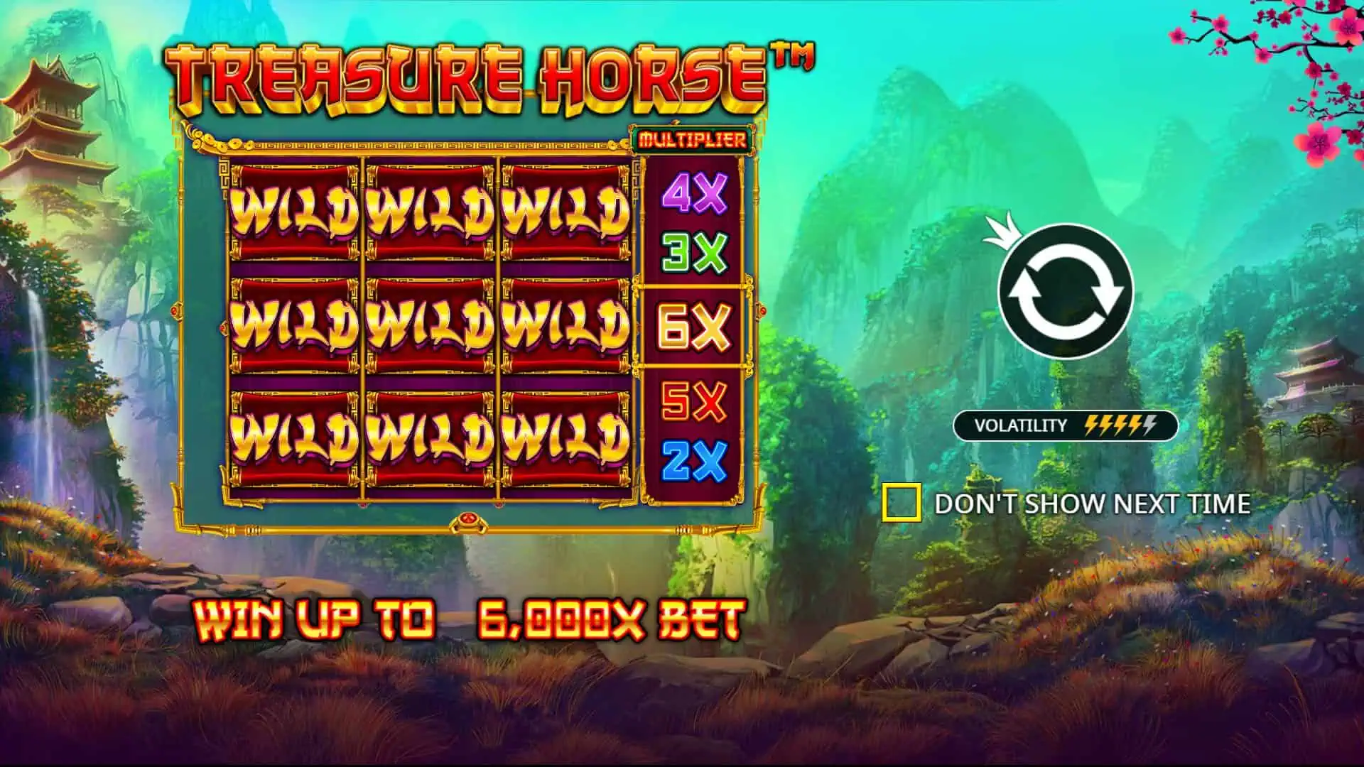 Treasure Horse slot intro screen
