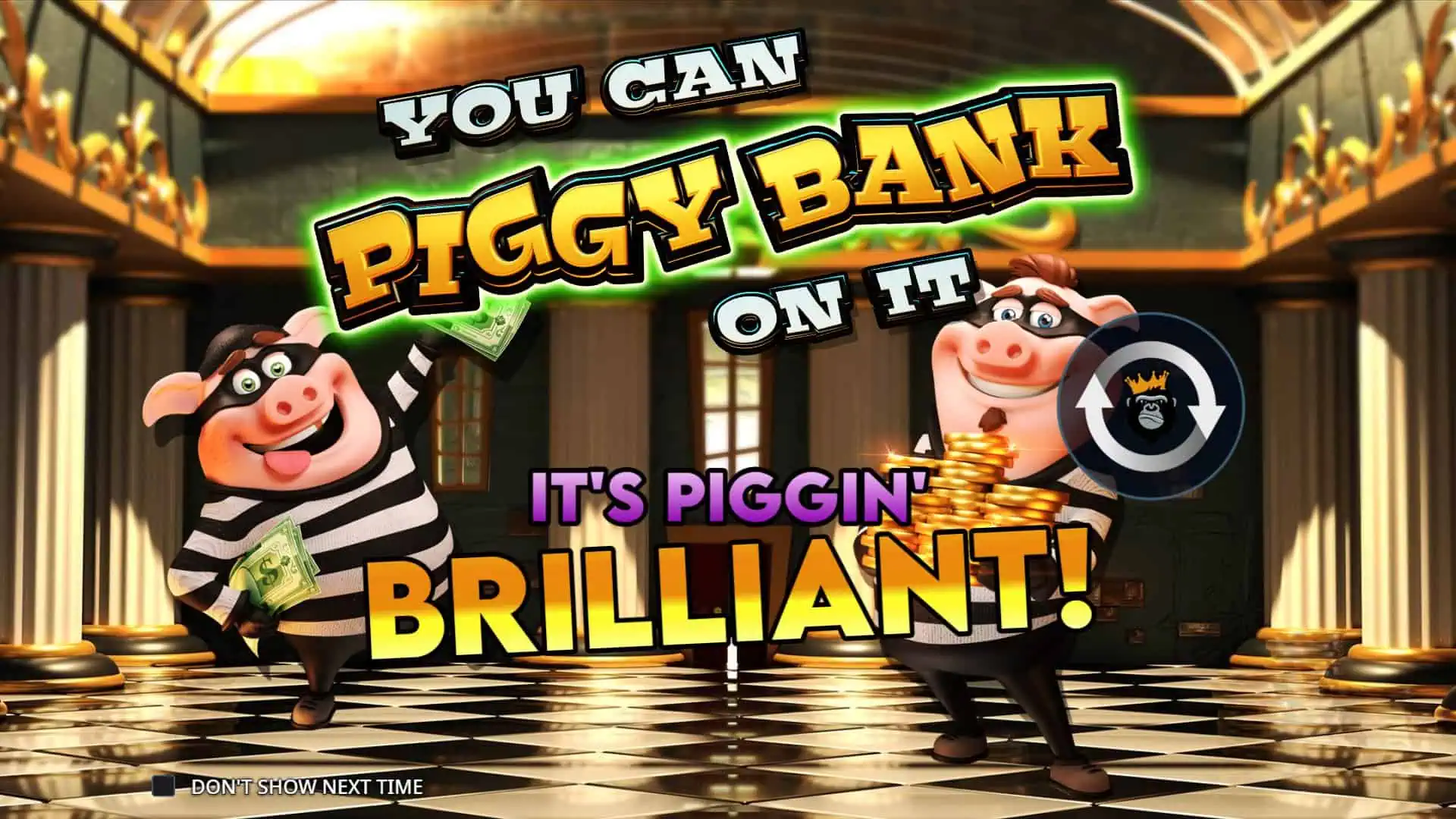 You Can Piggy Bank on It slot intro screen