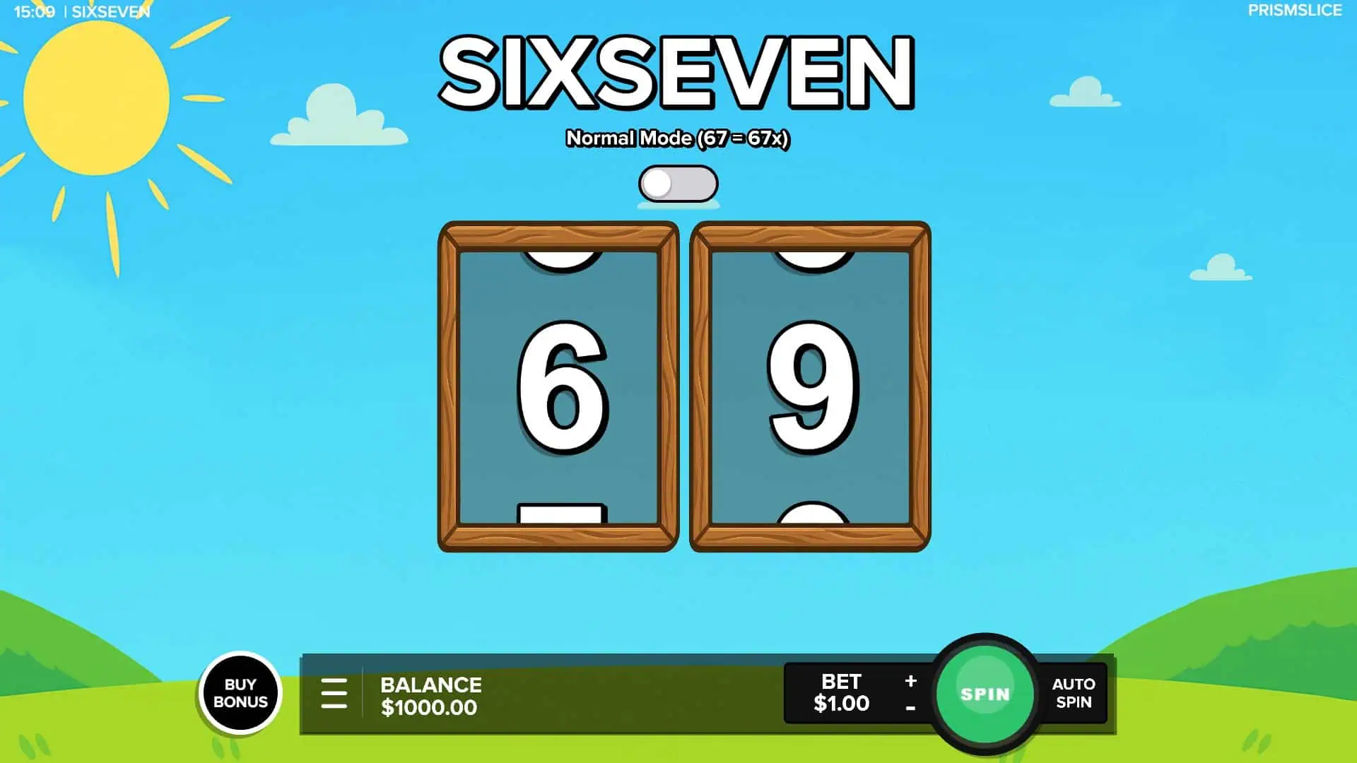Sixseven slot gameplay reels