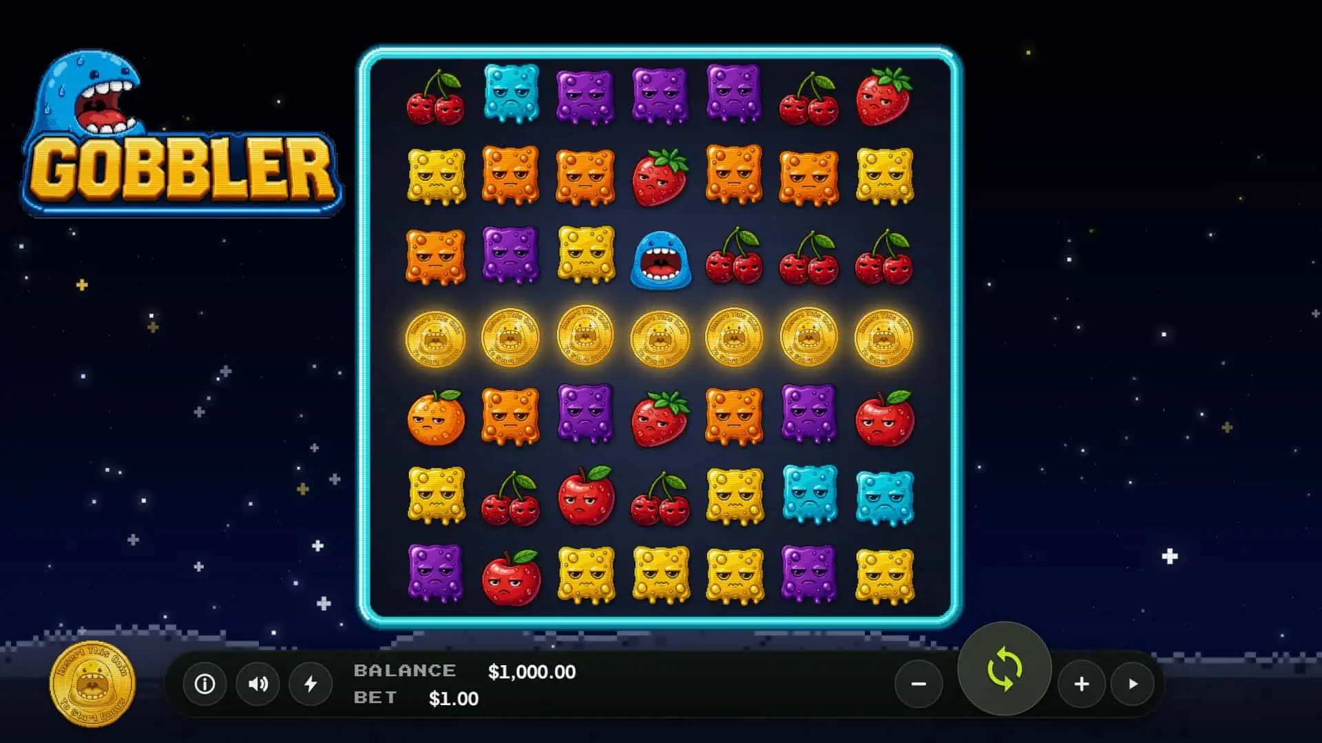 Gobbler slot gameplay reels