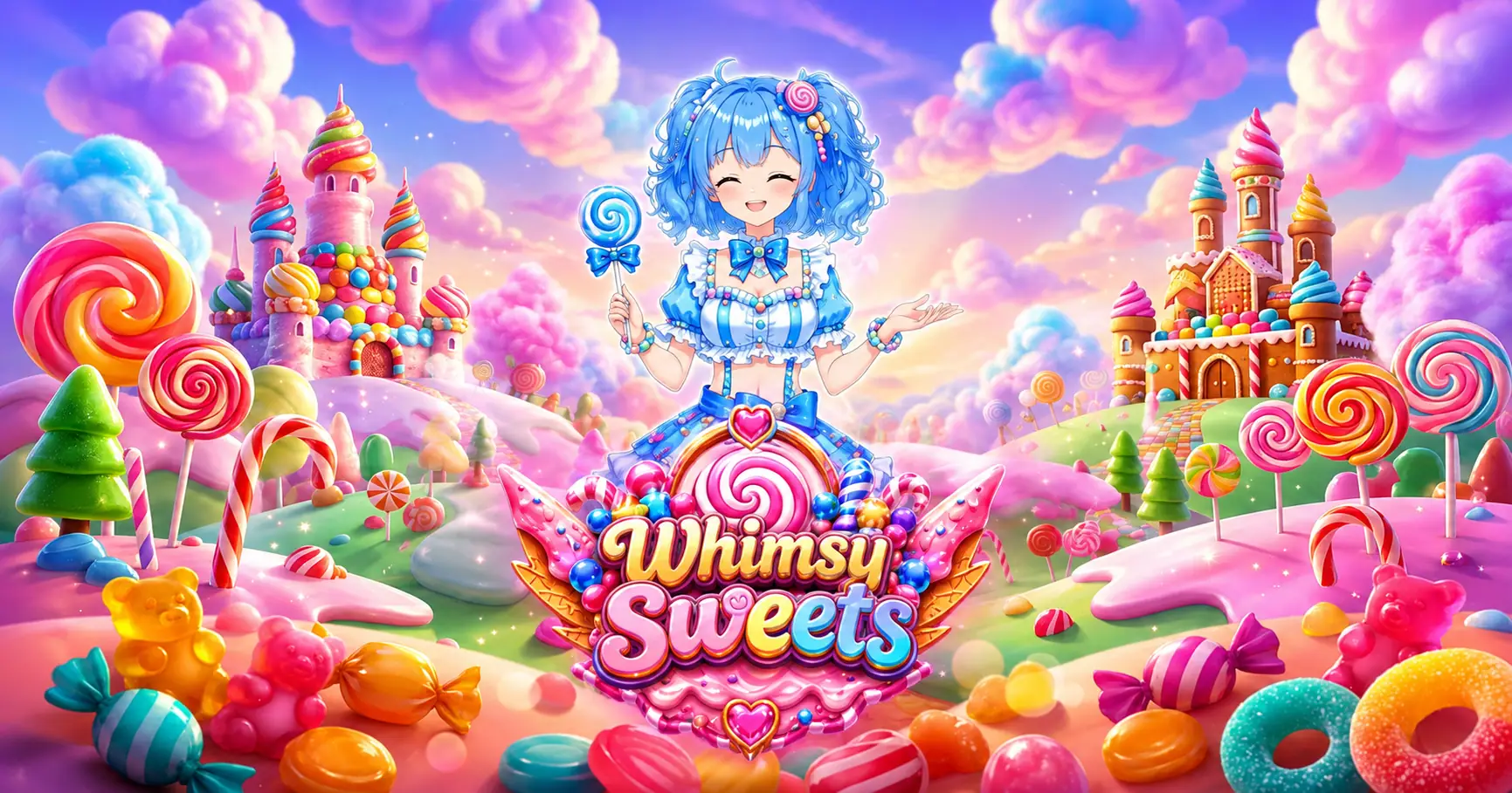 Whimsy Sweets Slot Demo by Purple Daylight slot cover image