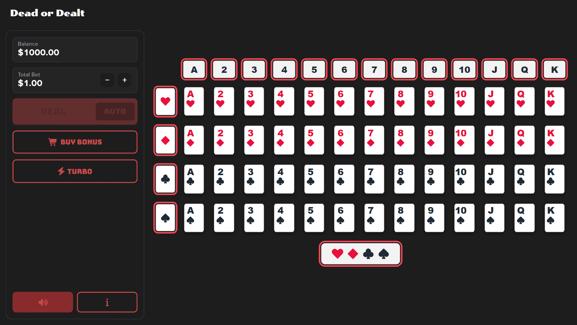 Dead or Dealt slot gameplay reels