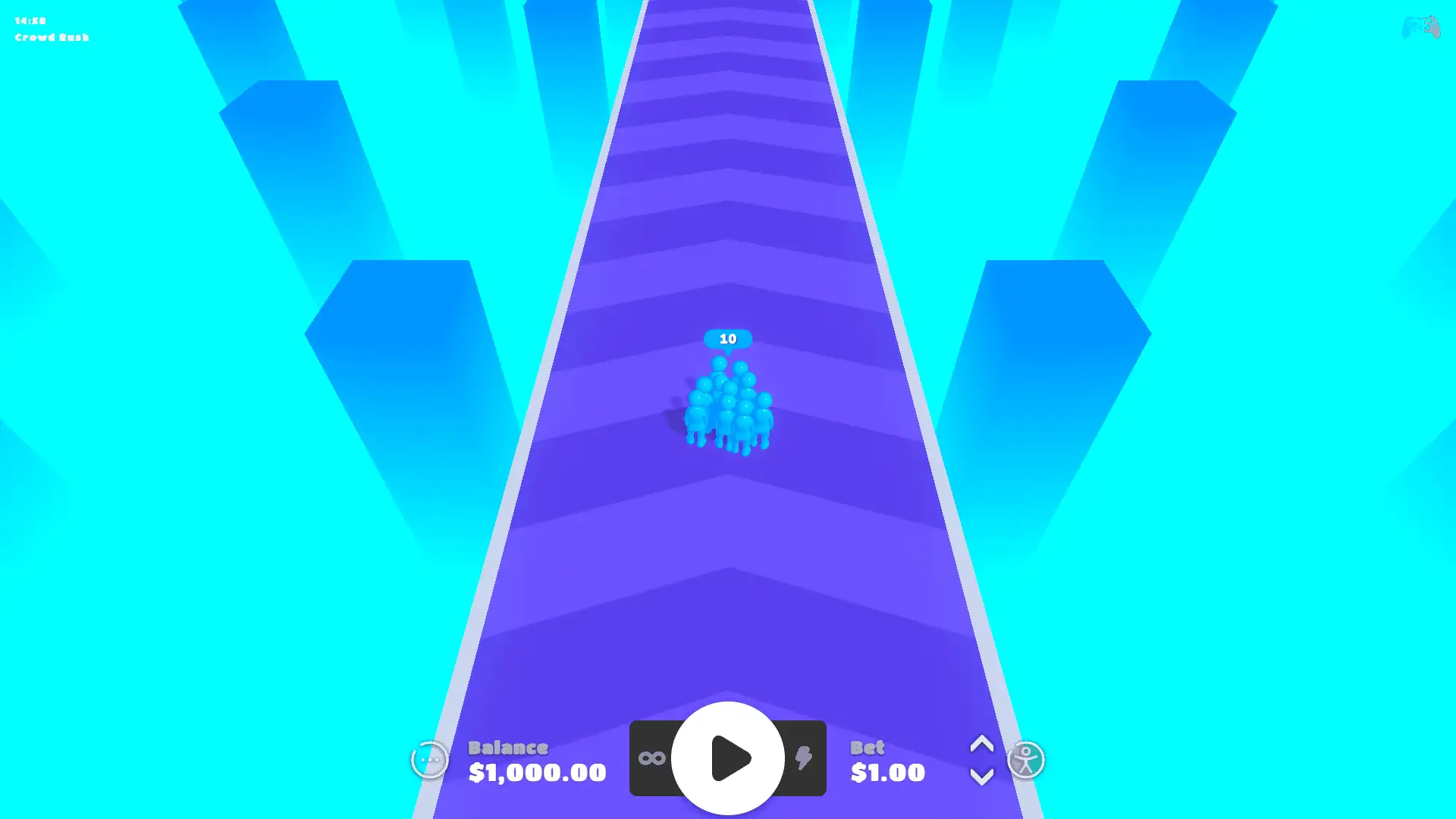 Crowd Rush slot gameplay reels