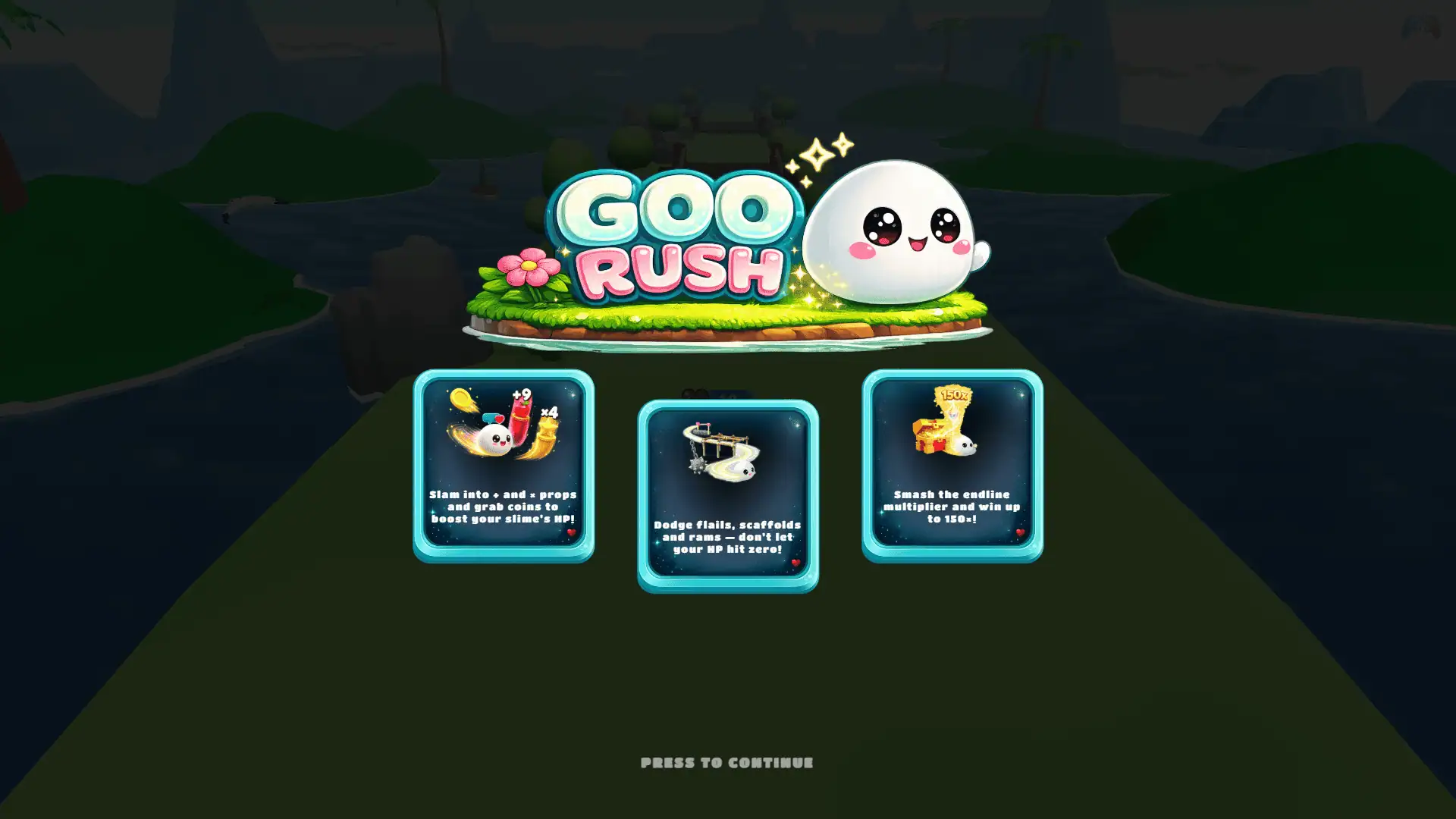 Goo Rush slot intro screen