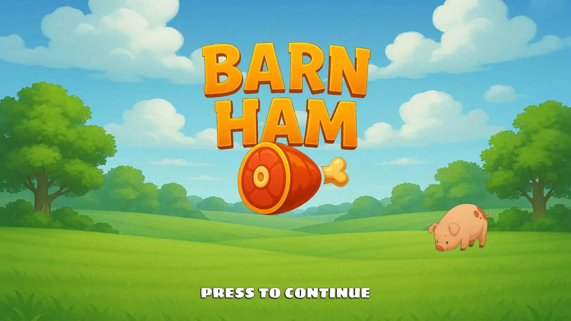 Barn Ham slot intro screen