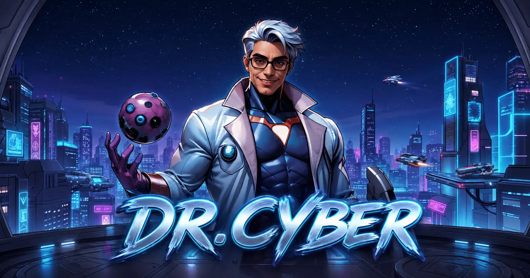 Dr Cyber Slot Demo by Reelcrest Gaming slot cover image