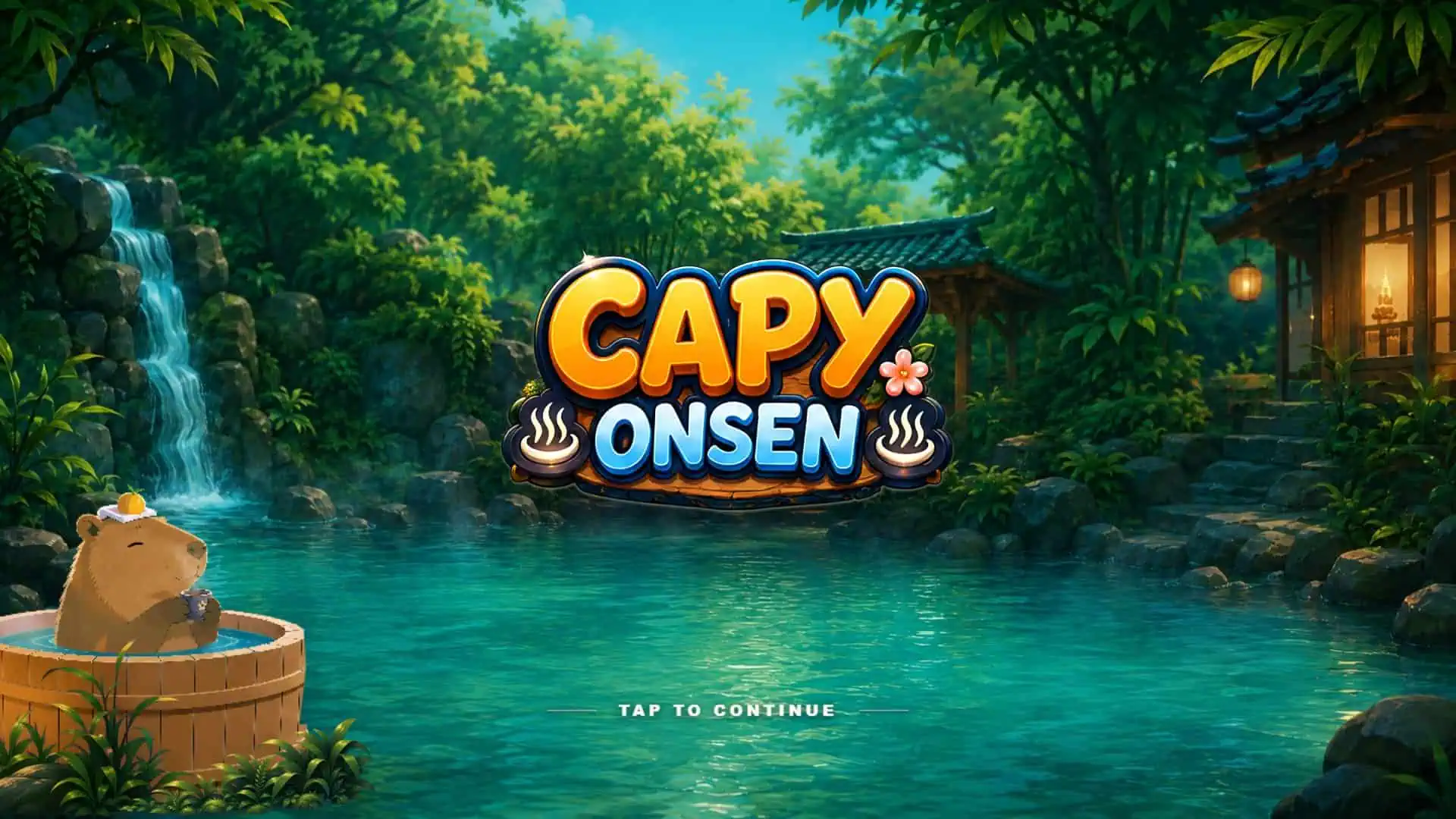 Capy Onsen slot intro screen