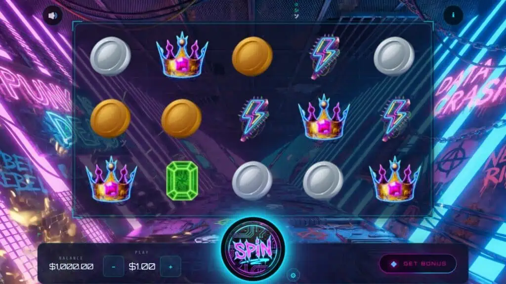 Remixstudio neonvault3 slot game preview