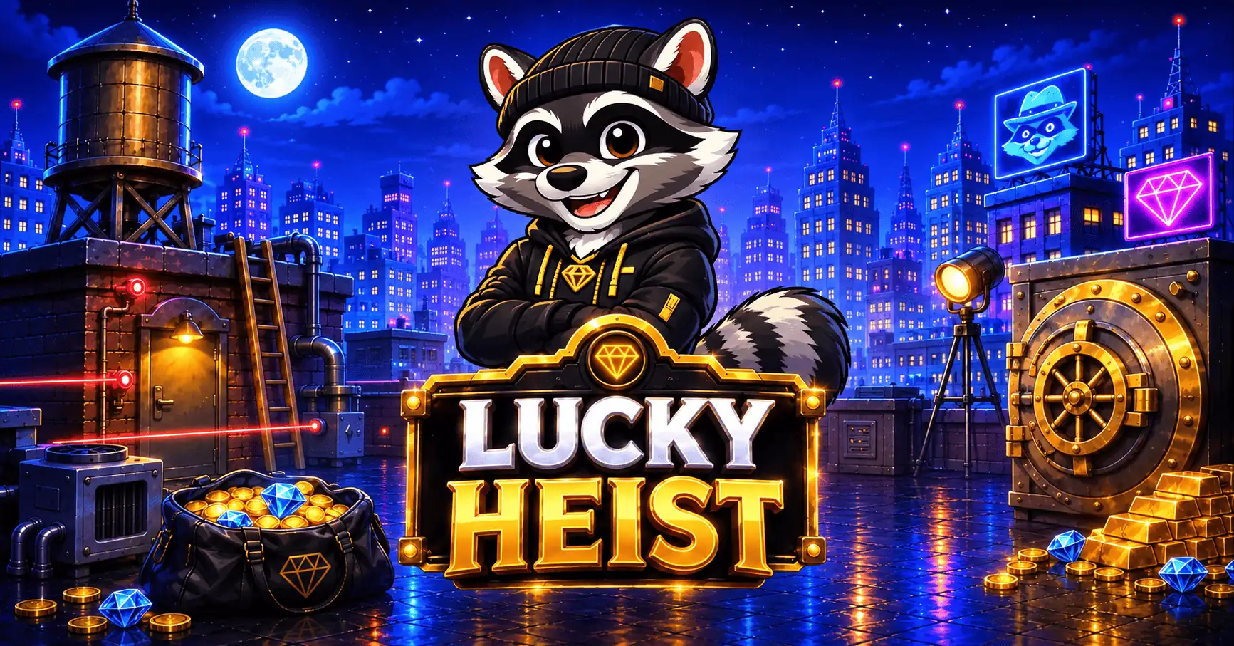 Lucky Heist Slot Demo by Rimecrest Games slot cover image
