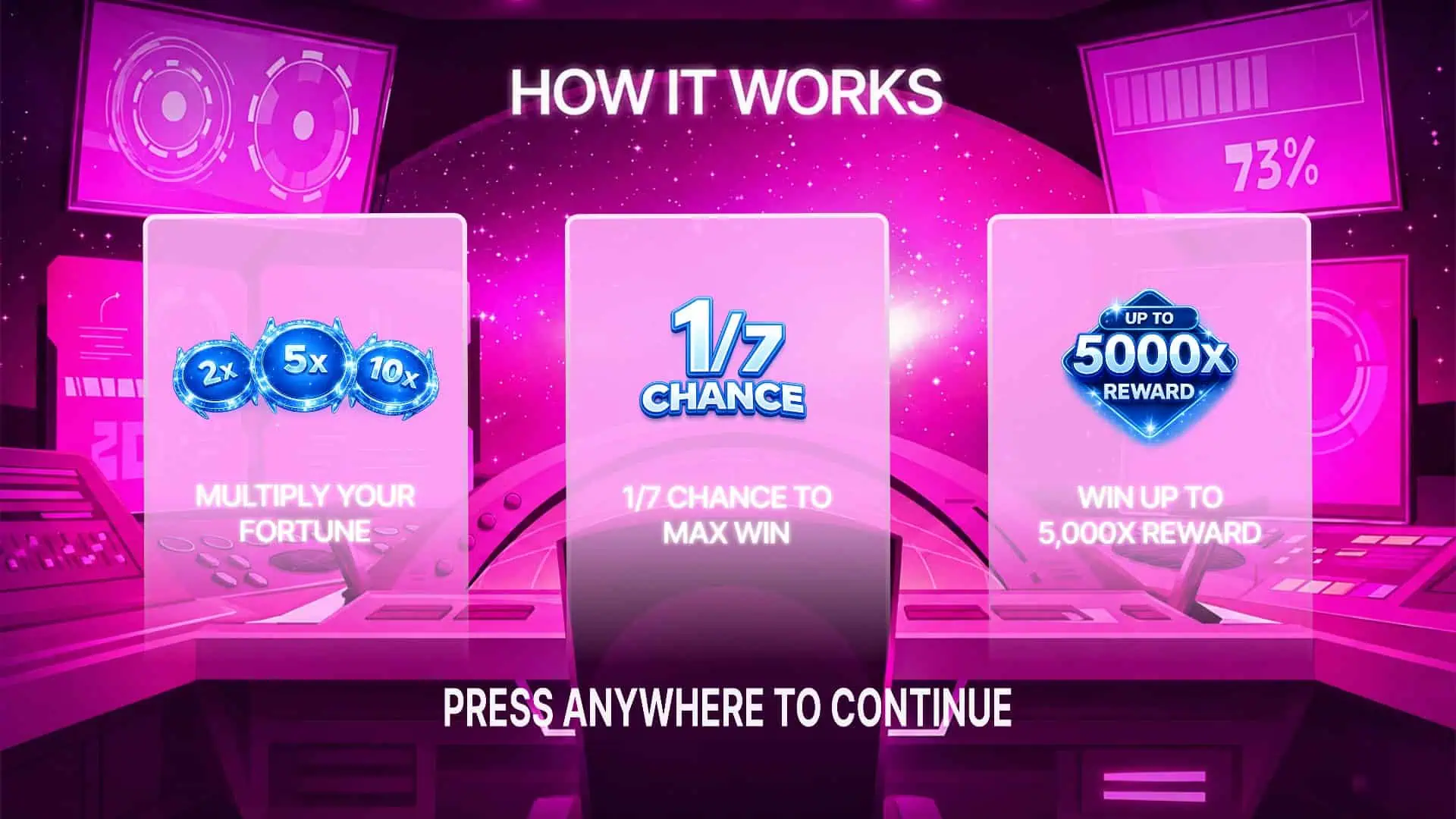 Max Win slot intro screen
