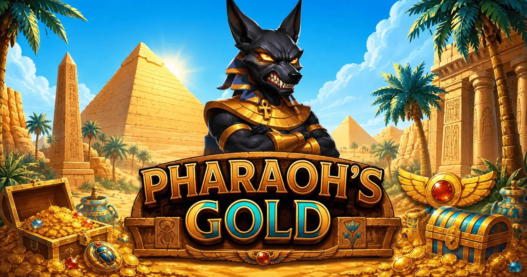Pharaoh’s Gold Slot Demo by Savage Gaming slot cover image