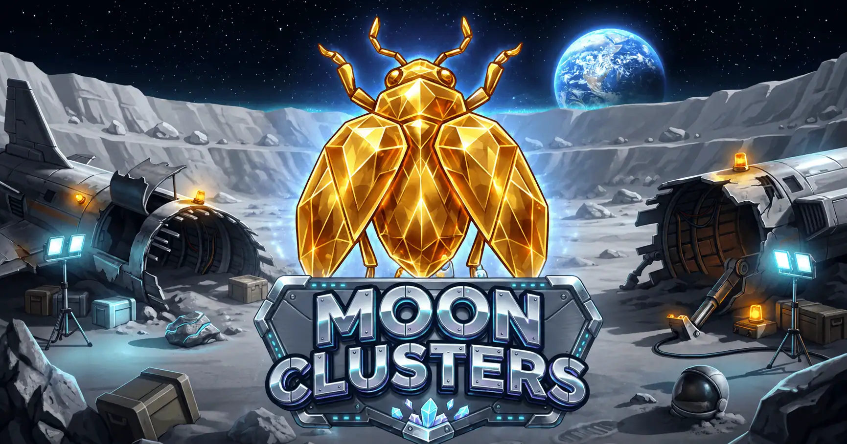 Moon Clusters Slot Demo by Scatterbrain Games slot cover image