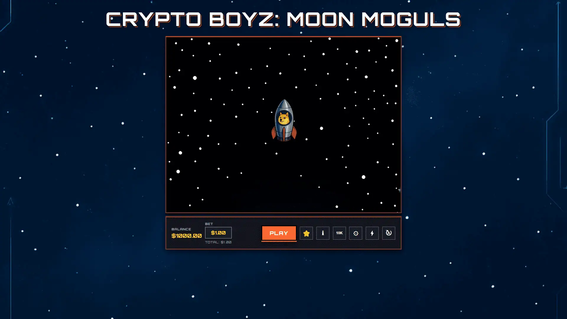 Crypto Boyz: Moon Moguls slot gameplay reels