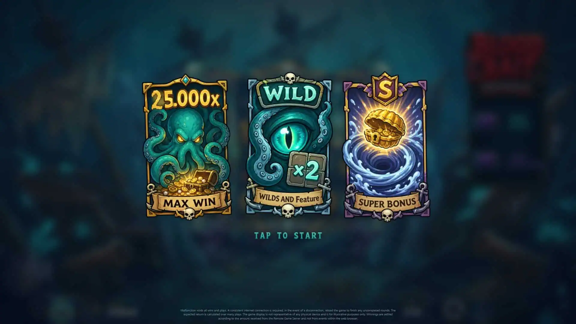 Blackwater slot intro screen