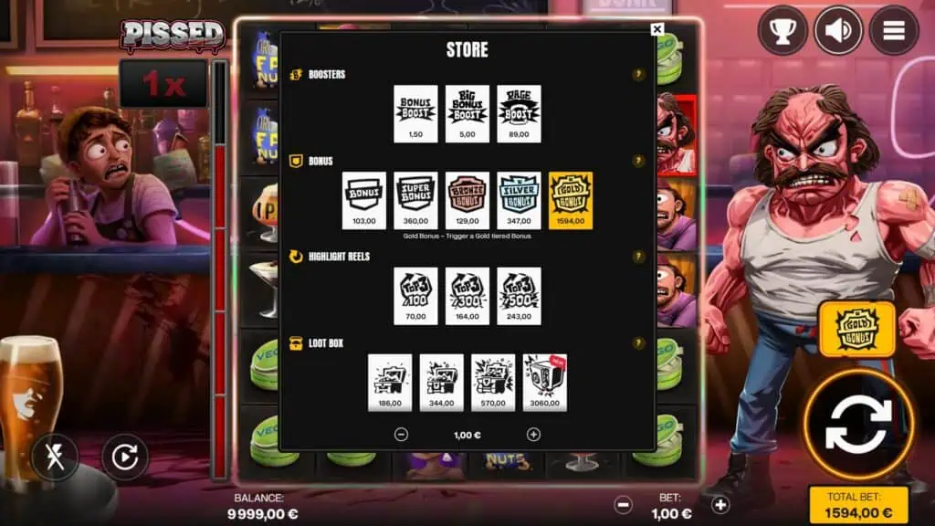 Shady lady pissed bonus buy
