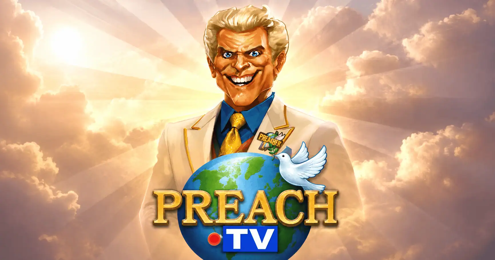 Preach TV Slot Review by Shady Lady Free Play slot cover image