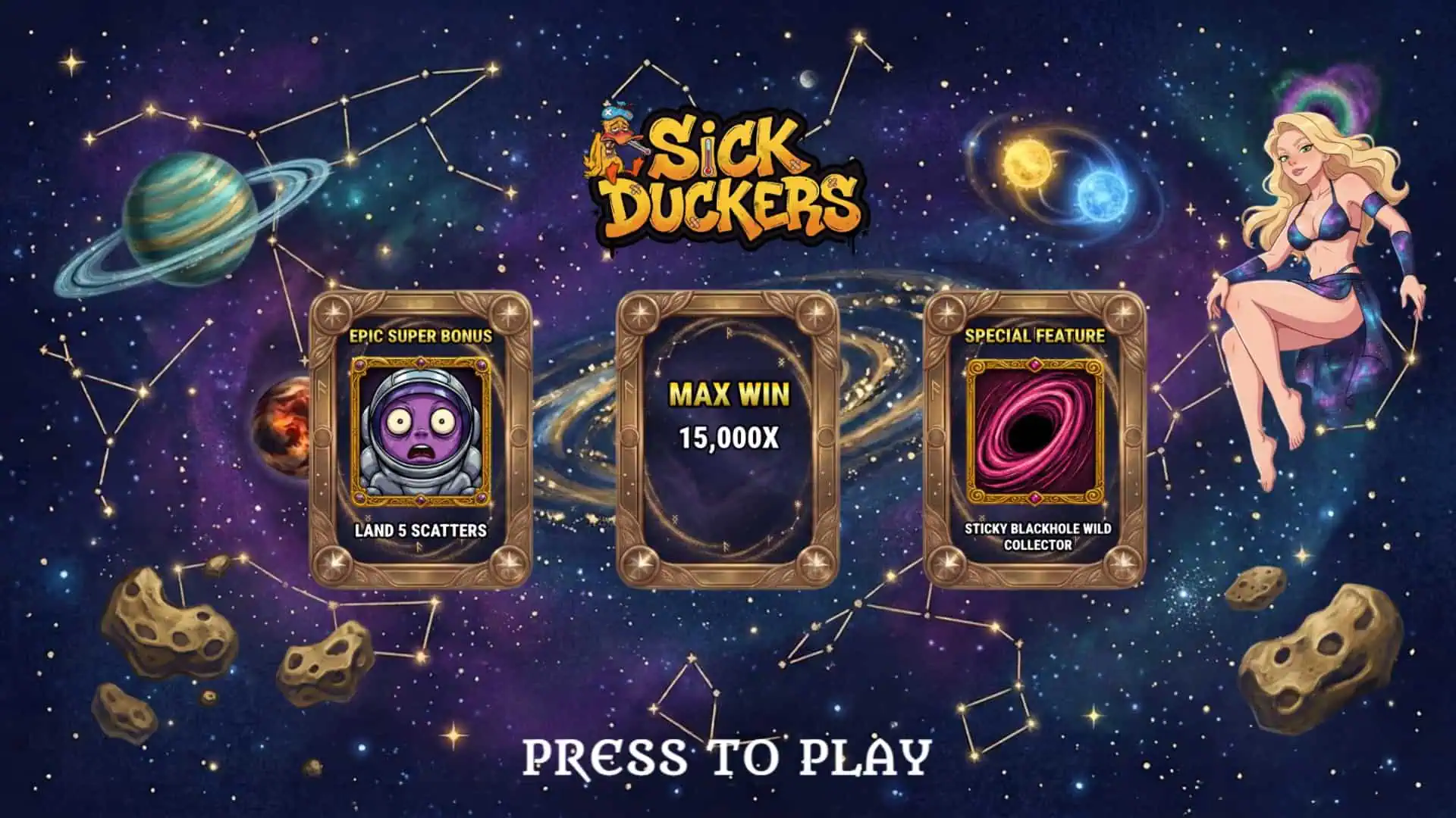 Milky Ways slot intro screen