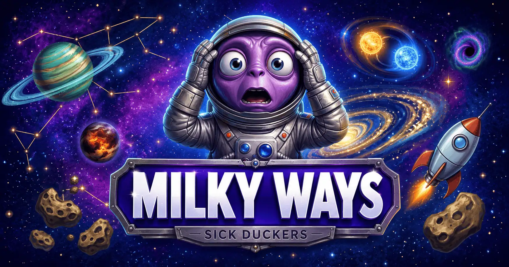 Milky Ways Slot Demo by Sick Duckers slot cover image