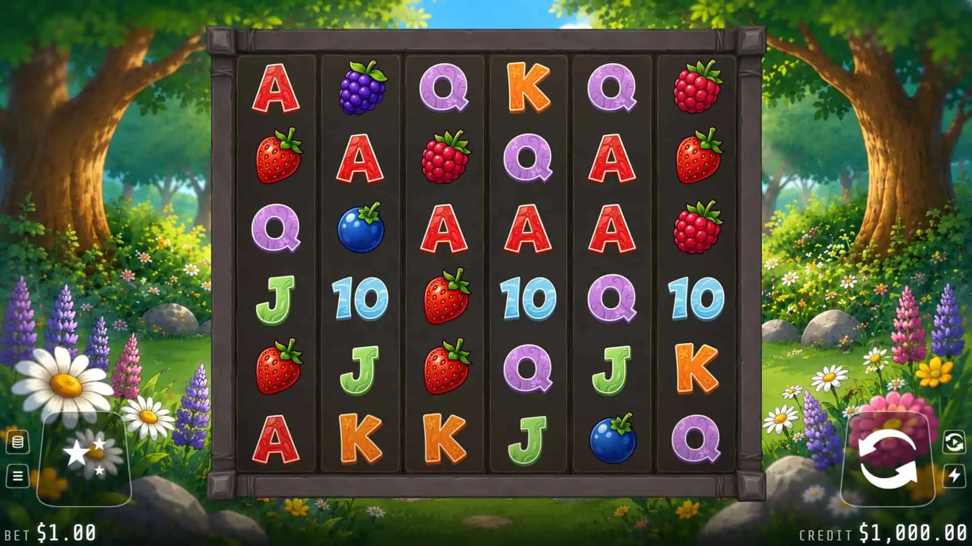 Forest Bounty slot gameplay reels