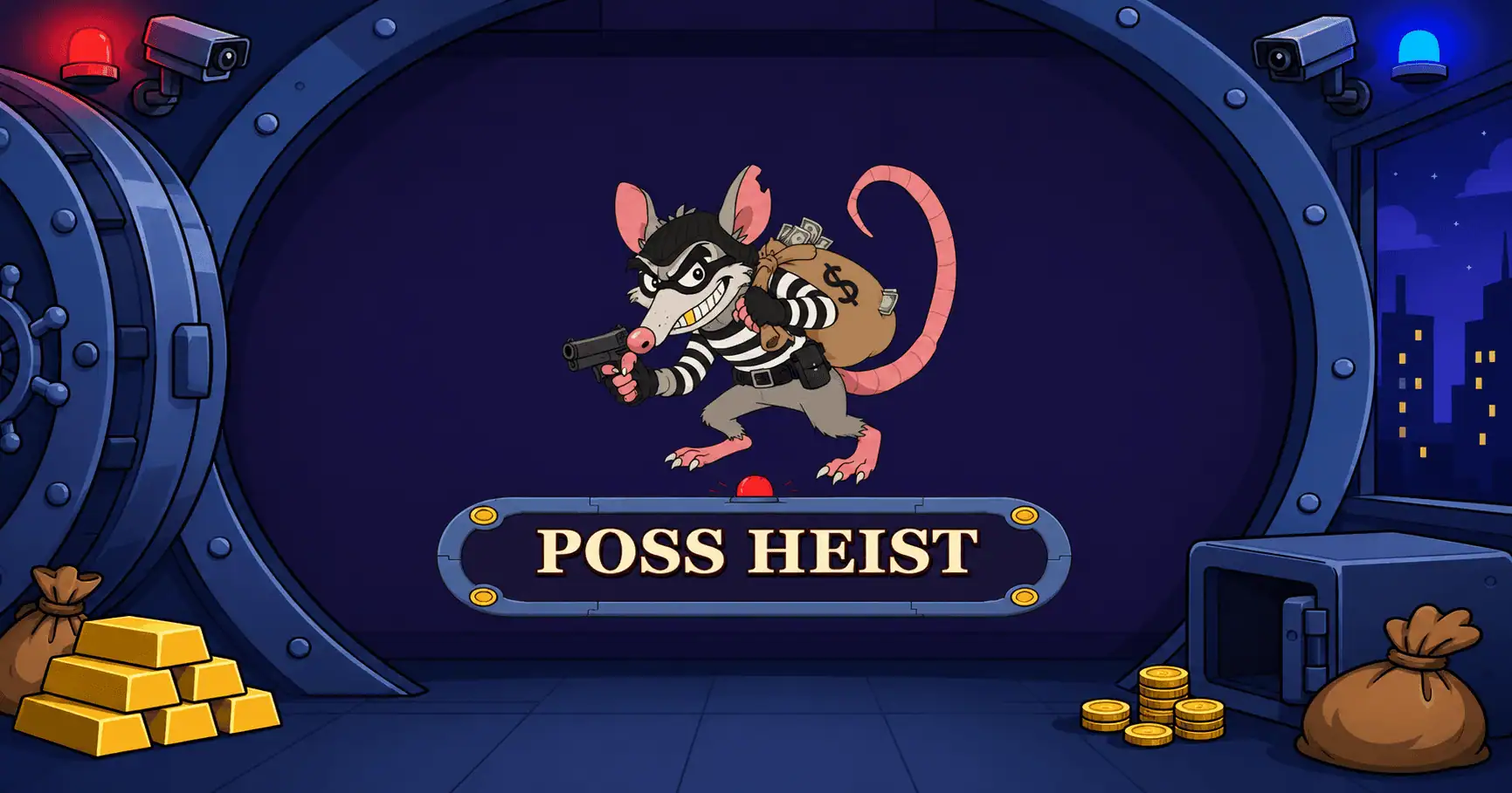 Poss Heist Slot Demo by Skeet Gaming slot cover image