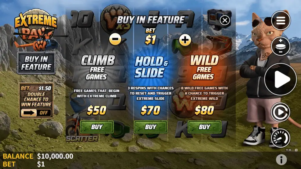 Skywind extreme paw game bonus buy