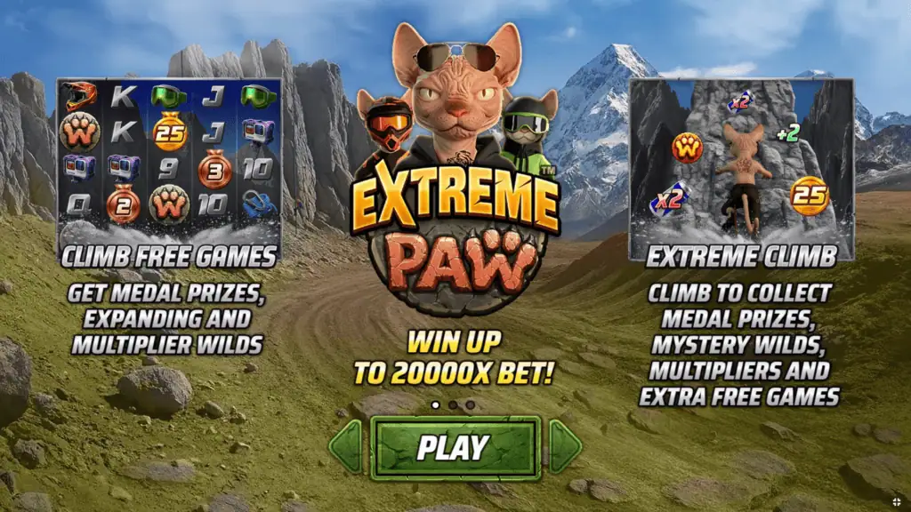 Skywind extreme paw game intro screen