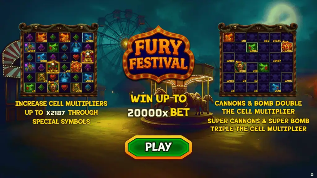 Skywind fury festival intro screen