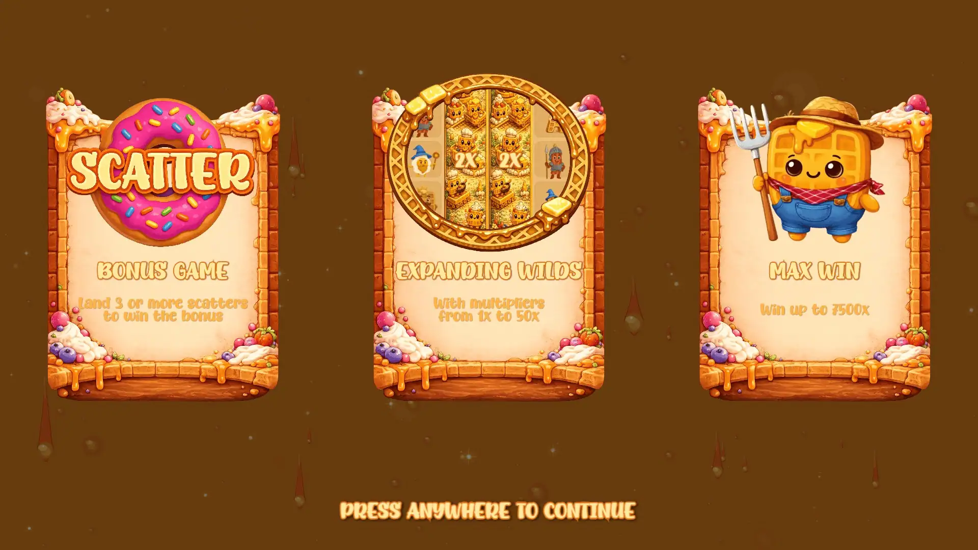 Breakfast Mania slot intro screen