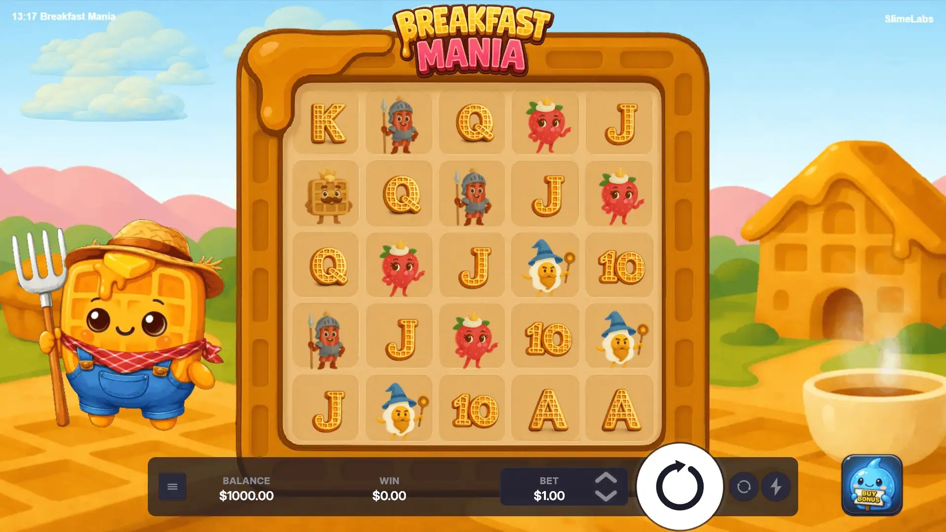 Breakfast Mania slot gameplay reels