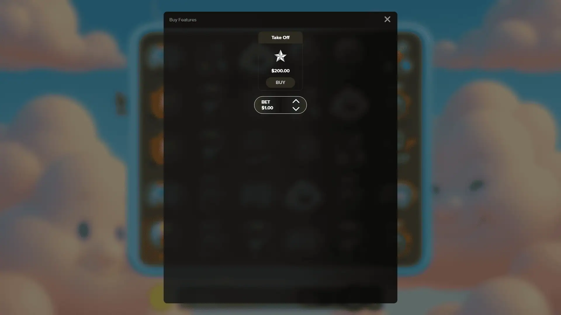AviAtion bonus buy menu