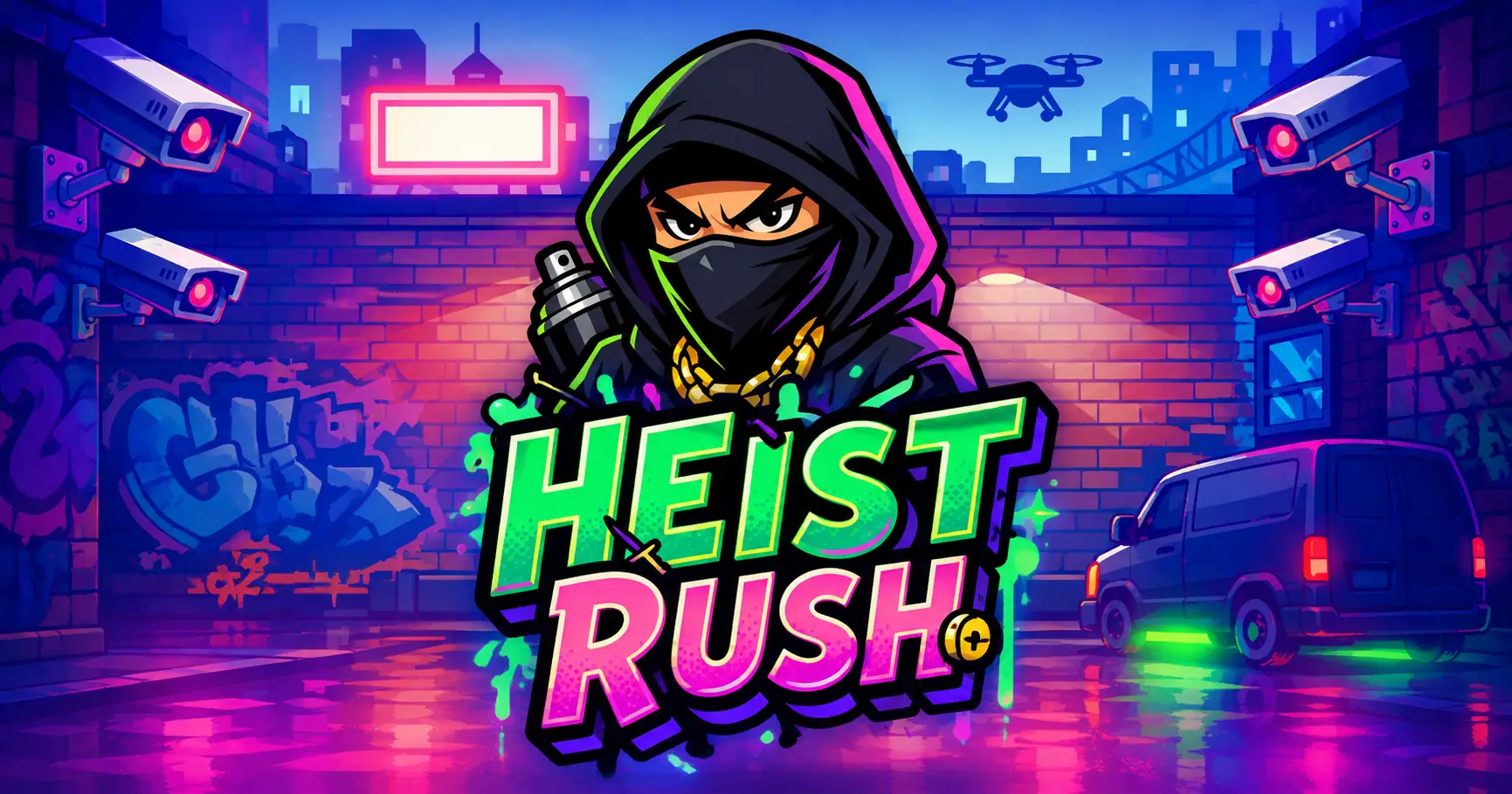 Heist Rush Slot Demo by Slotrix slot cover image