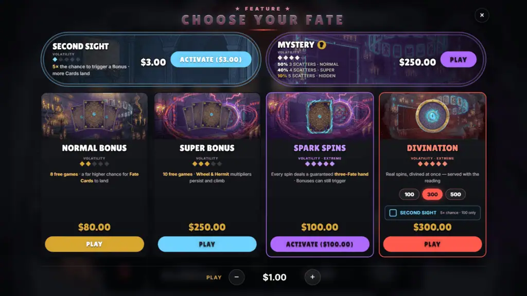 Sparkstudios prophet bonus buy