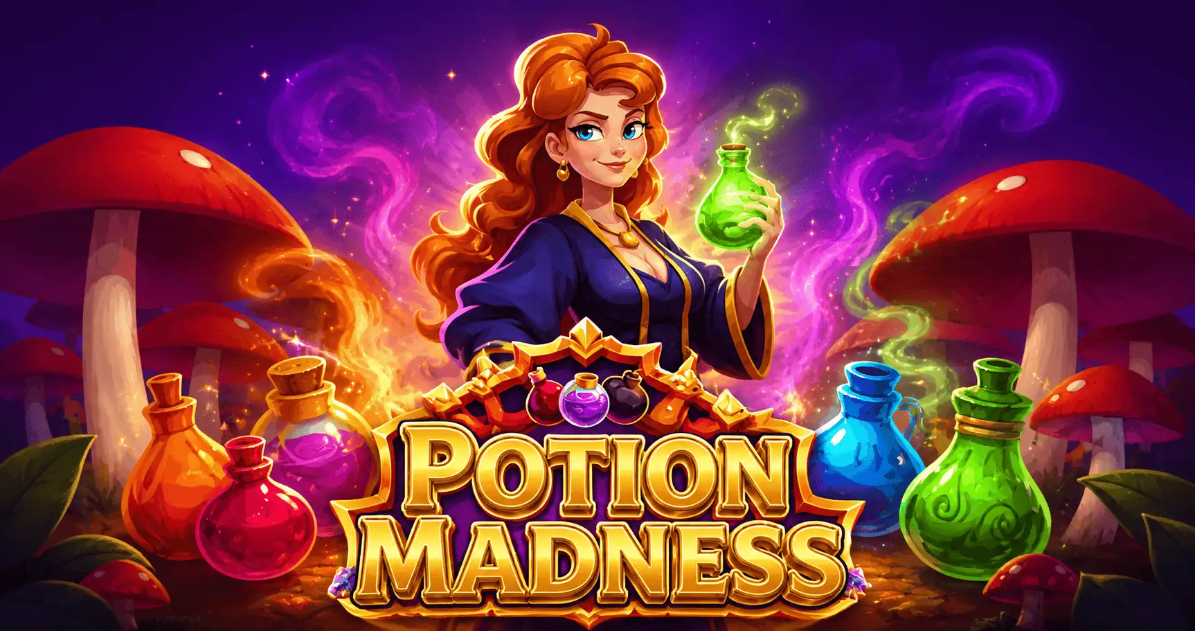 Potion Madness Slot Demo by Spin 4 Fun slot cover image