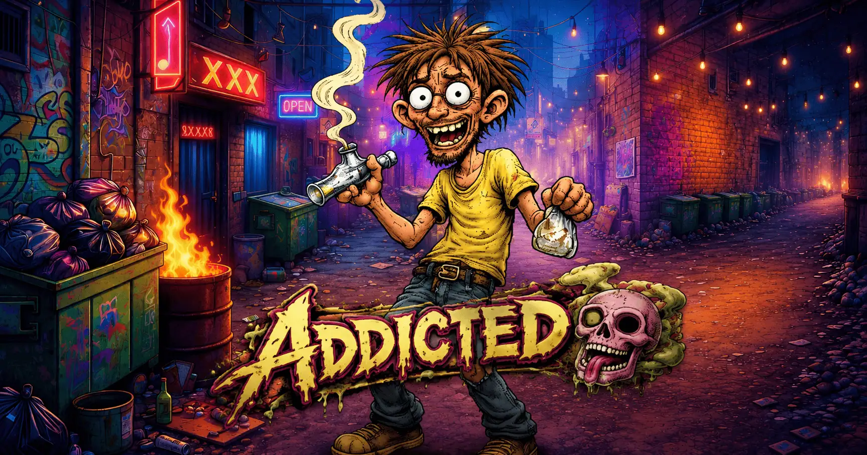 Addicted Slot Demo by Spinforge Studios slot cover image
