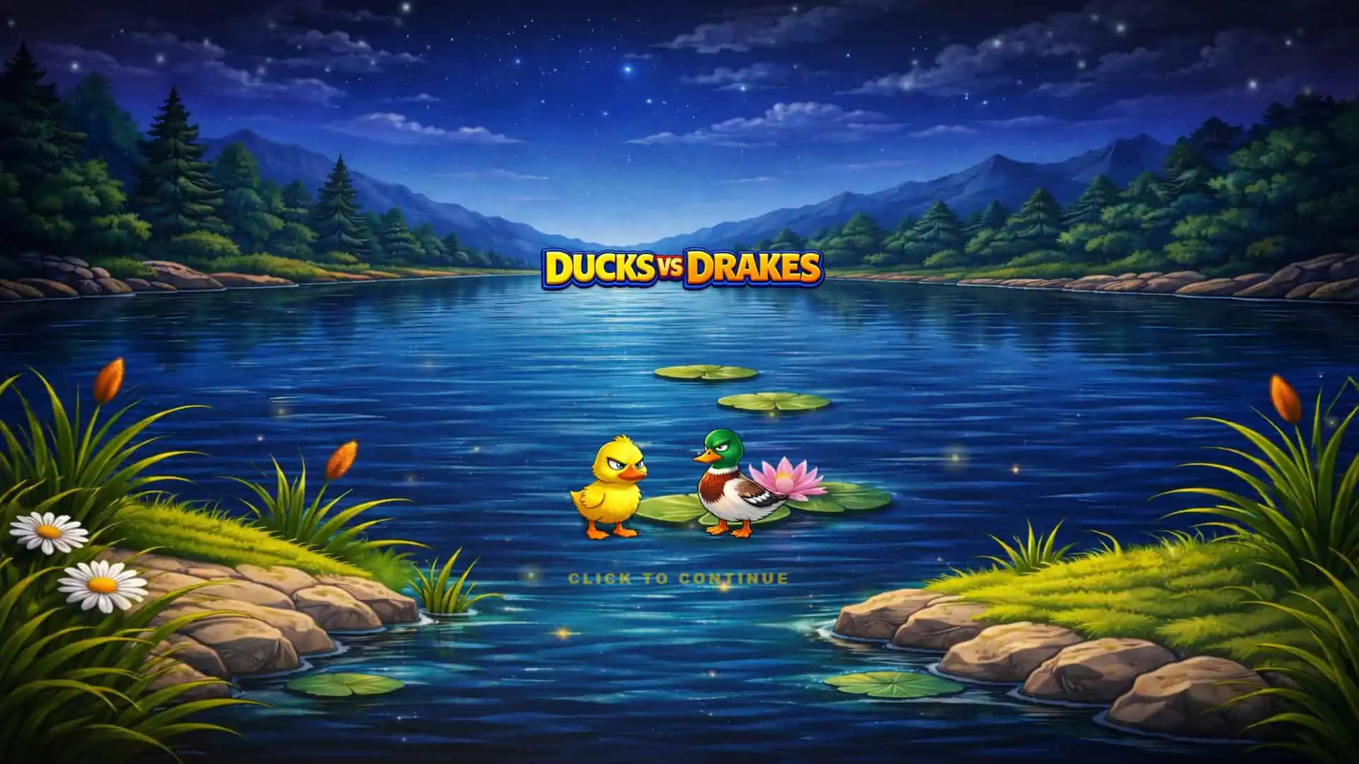 Ducks vs Drakes slot intro screen