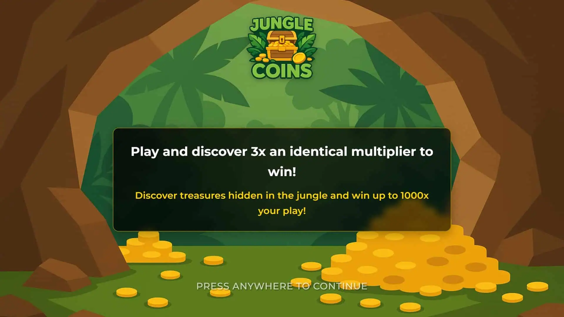 Coin Spin slot intro screen