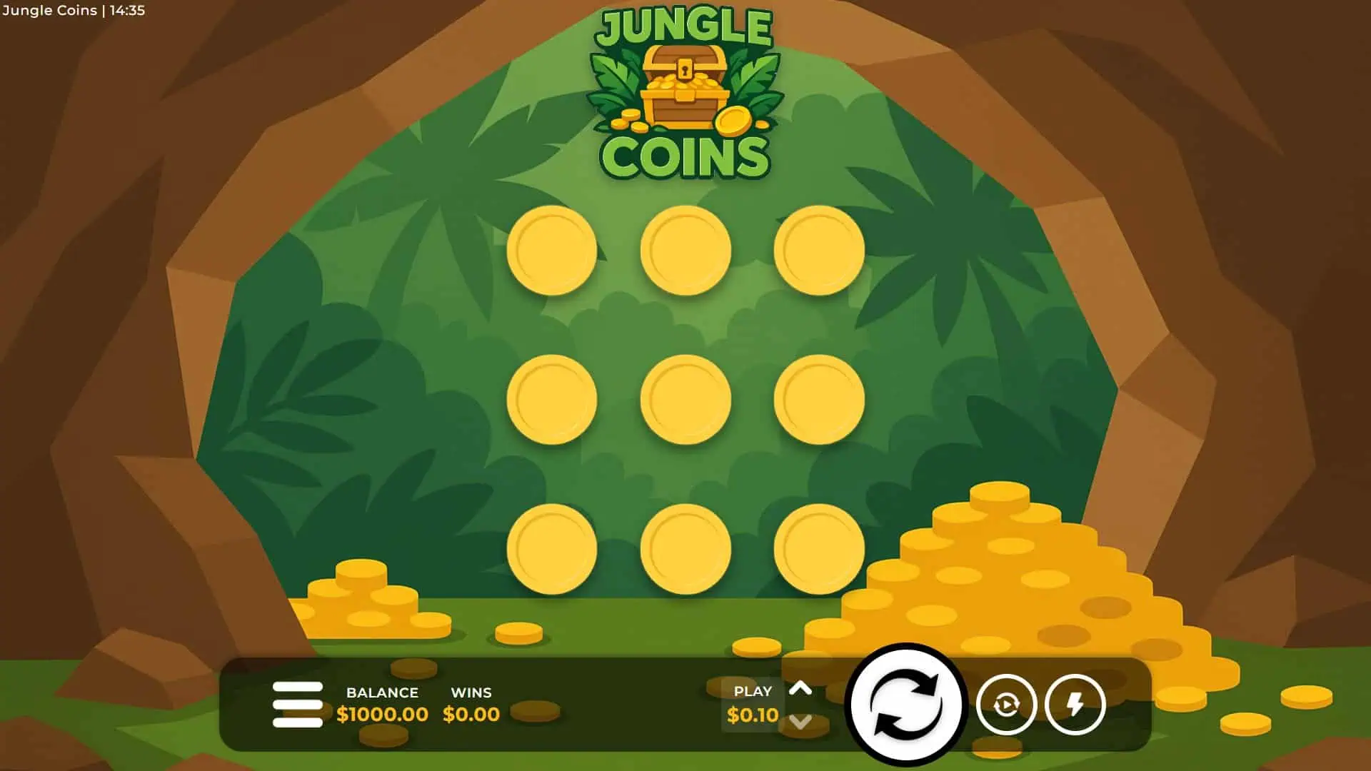 Coin Spin slot gameplay reels