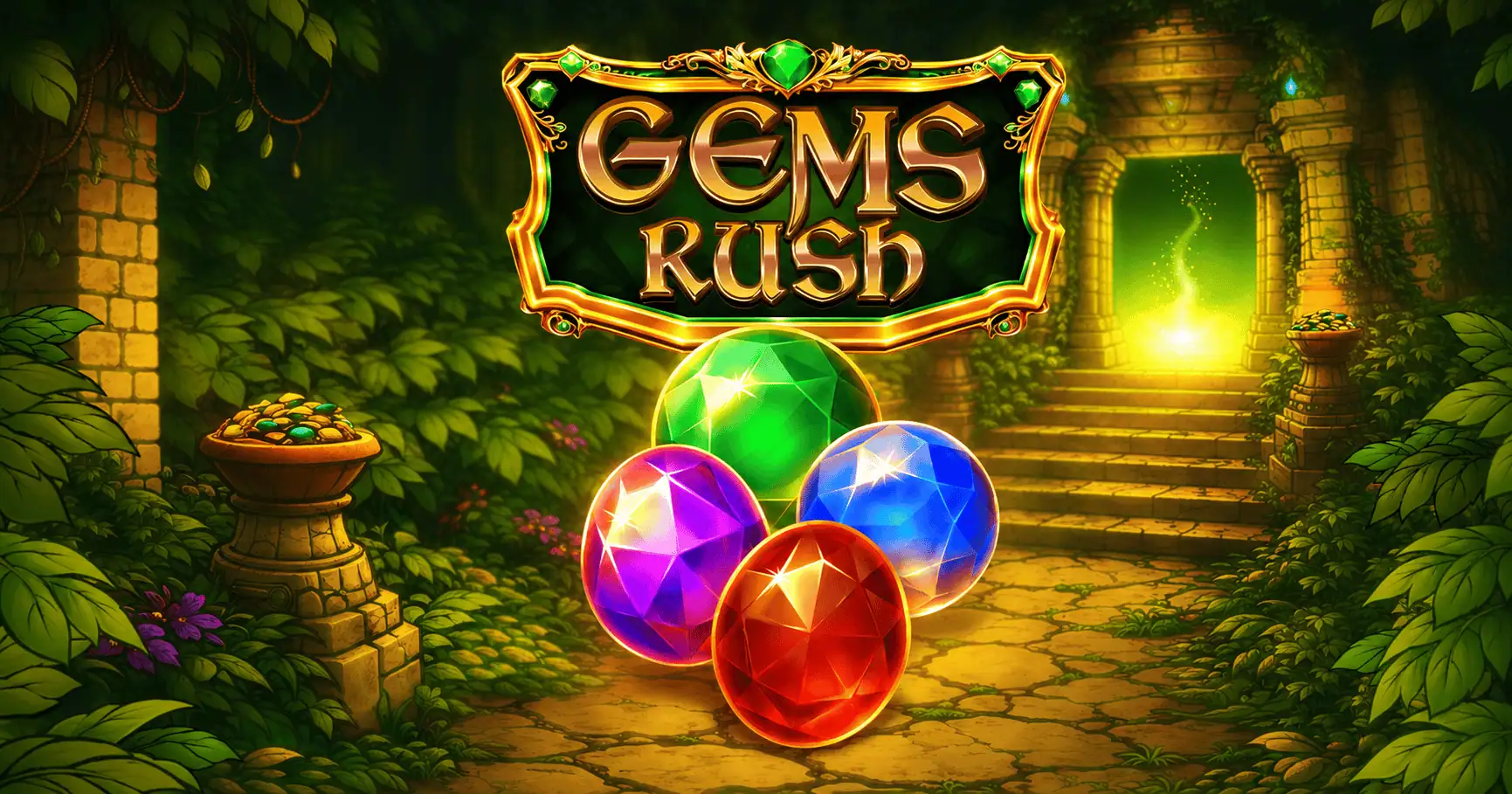 Gems Rush Slot Demo by Spinner Labs slot cover image