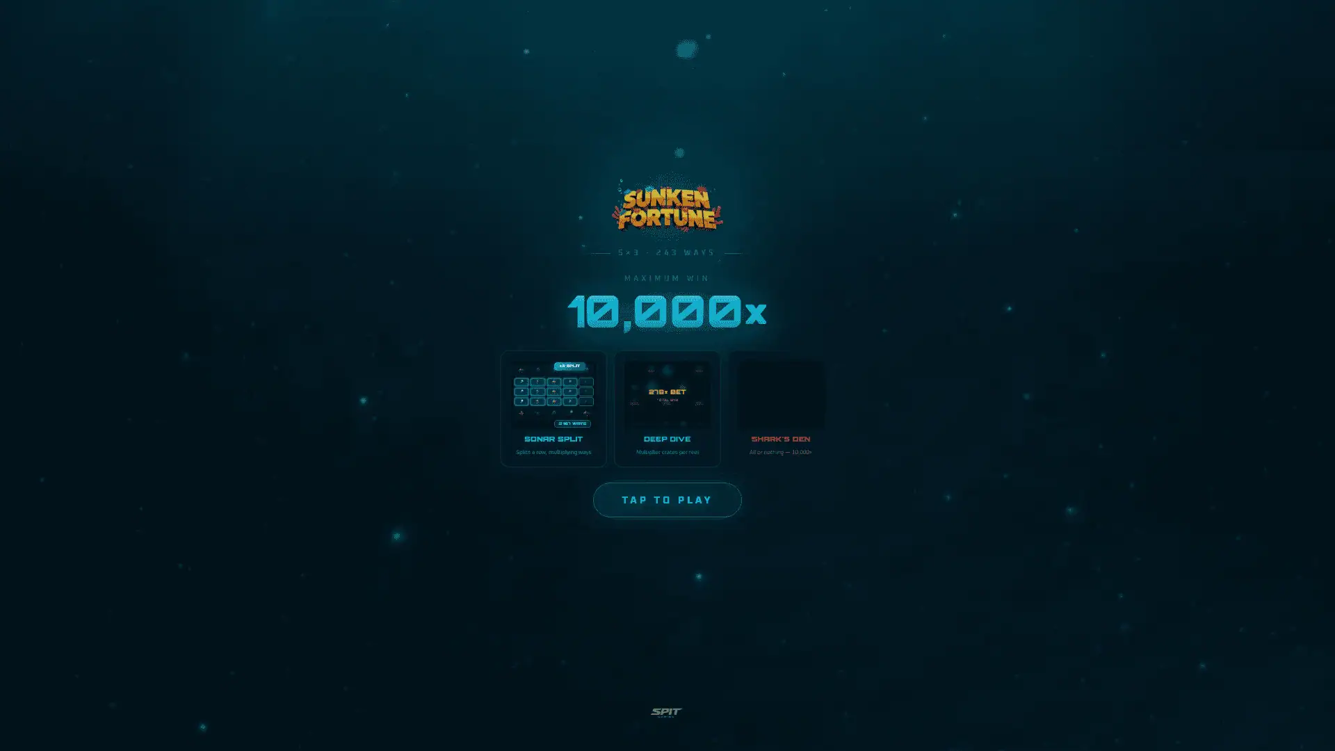 Sunken Fortune slot intro screen